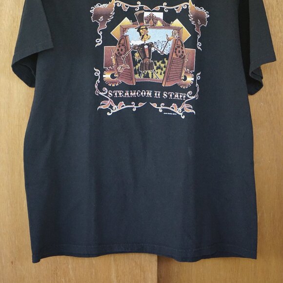 Rare 2010 Fruit of the Loom Steamcon II Staff Jade Gordon 2010 Large T-Shirt - Picture 2 of 13